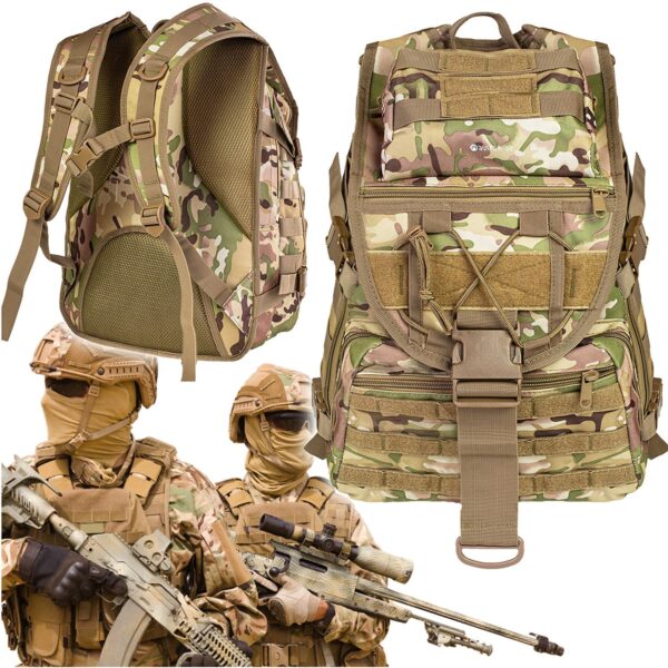 Plecak taktyczny 40L moro – survival, trekking, wojskowy