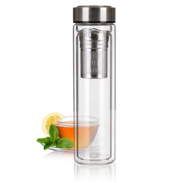 Szklany termos z zaparzaczem 500 ml – BANQUET DOBLO - obrazek 3