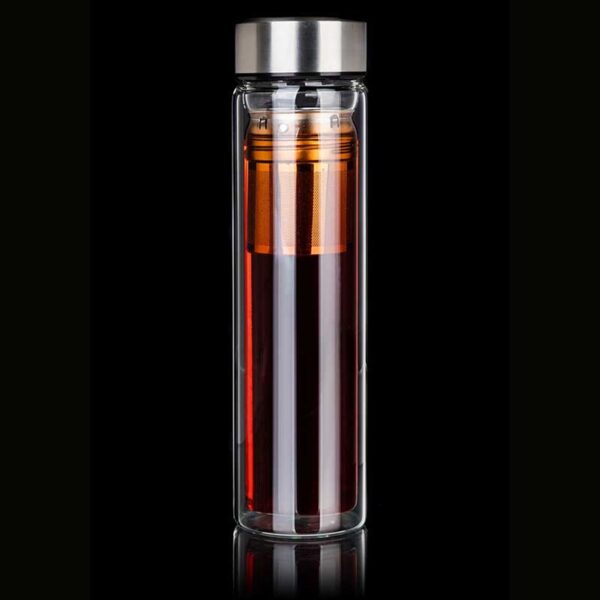Szklany termos z zaparzaczem 500 ml – BANQUET DOBLO - obrazek 7