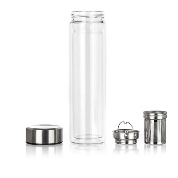 Szklany termos z zaparzaczem 500 ml – BANQUET DOBLO - obrazek 6