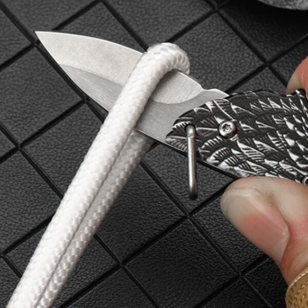 Mini nóż wisiorek / brelok – praktyczne EDC 10 cm po rozłożeniu - obrazek 6